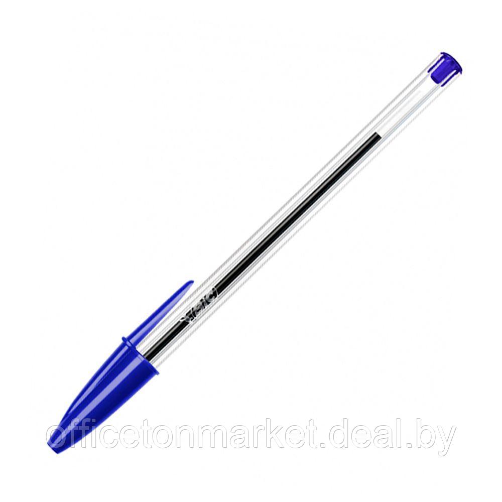 Ручка шариковая "Bic Cristal Original", 0.32 мм, прозрачный, стерж. cиний - фото 1 - id-p202667859