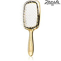 Щетка для волос Janeke Superbrush Gold Золото с белым