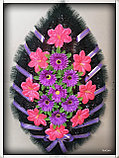 Венок ритуальный (расцветки в ассортименте), фото 3