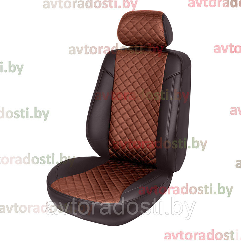 Чехлы на сиденья для Fiat Ducato (2006-2022) сиденья 1+2 / Фиат Дукато (цветная вставка РОМБ) - фото 6 - id-p202689902
