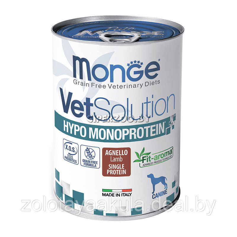 400гр Консервы Monge Vetsolution Dog HYPO Lamb Вет. диета для собак для снижения реакции пищевой - фото 1 - id-p202704032