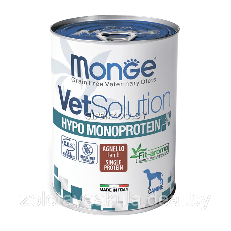 Monge Vetsolution Dog HYPO Lamb 400гр Вет. диета влажная для собак гипоалергенная с ягненком - фото 1 - id-p202704032