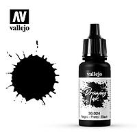 Чернила (тушь) Opaque Tinta China INK, черный, 23мл, Acrilicos Vallejo