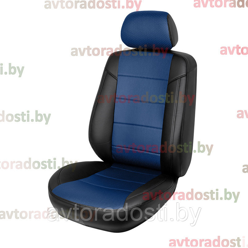 Чехлы на сиденья Ford Transit (2014-) 1+2 / Форд Транзит (цветная вставка)