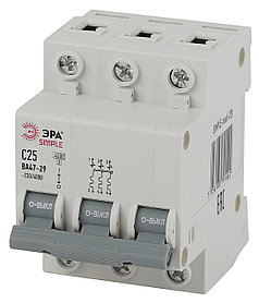 SIMPLE-mod-23 ЭРА SIMPLE Автоматический выключатель 3P 25А (C) 4,5кА ВА 47-29