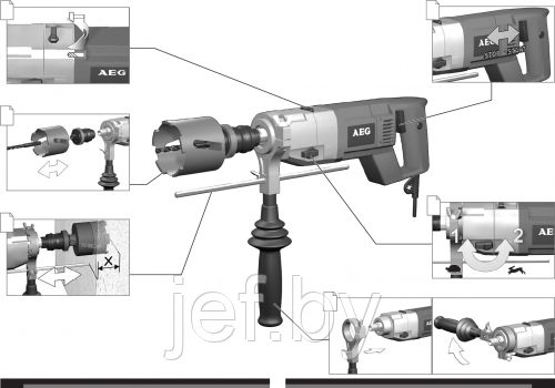 Дрель алмазного сверления DB 1500-2 XE [4935412475] AEG 4935412475 - фото 6 - id-p202707656