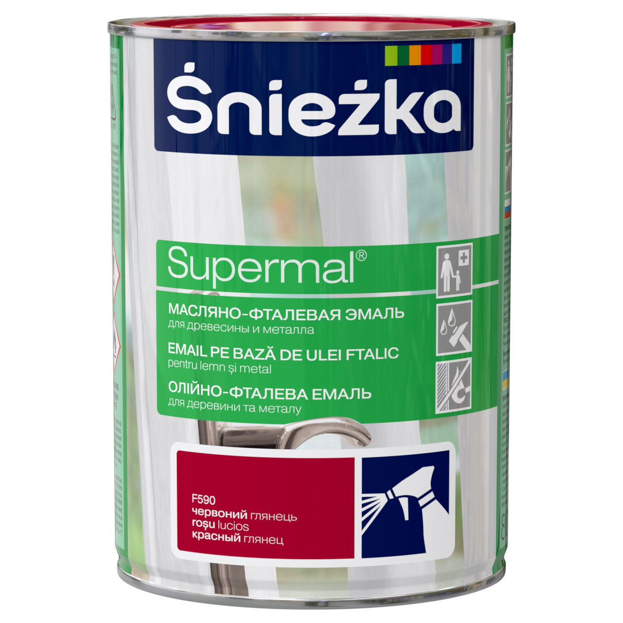 SUPERMAL Emalia Olejno-Ftalowa (0,8л) красная F590