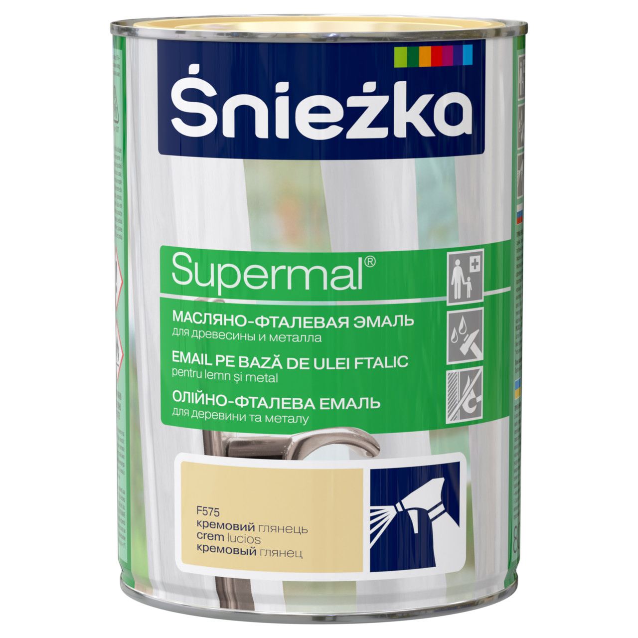 SUPERMAL Emalia Olejno-Ftalowa (0,8л) кремовая F575