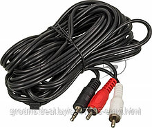 Кабель Jack 3,5 mm-2xRCA, 1,8 м, BELSIS, M-M, для передачи аналогового аудио