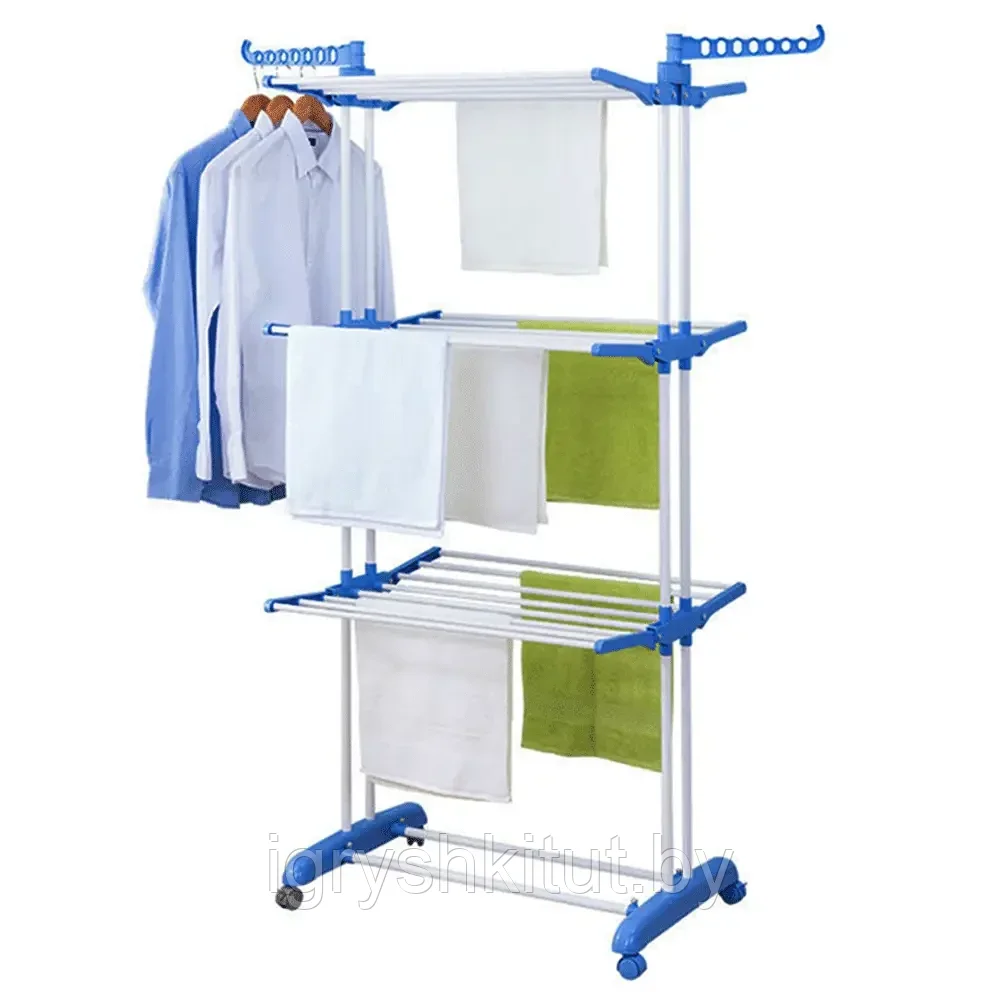 Многоярусная бельевая сушка Garment Rack With Wheels до 40 кг