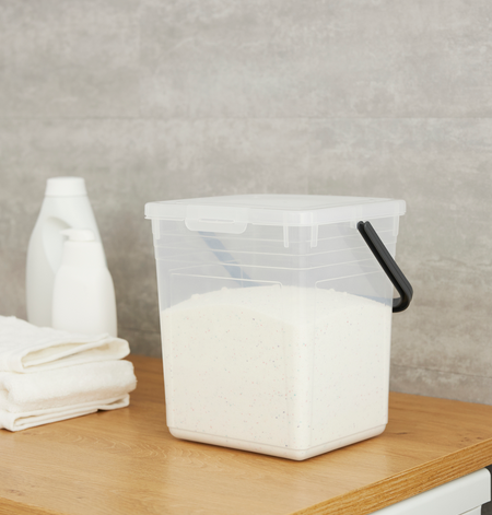 Контейнер для порошка Detergent Basic 5 kg, 7 л, проз/зеленый - фото 1 - id-p201389434