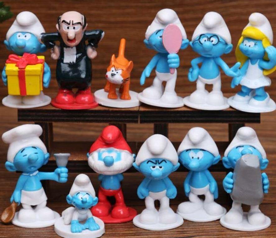 Набор фигурок смурфиков 12 шт. GARGAMEL BIRTHDAY CLACKER - фото 3 - id-p202716843