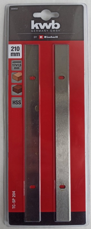 Ножи для рейсмуса 210x17x1.5 мм, 2 шт, KWB - фото 1 - id-p202713887