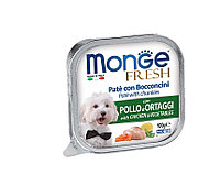 Monge Консерва Monge Dog FRESH Chicken&Veg, паштет для собак (цыпленок и овощи), 100г.