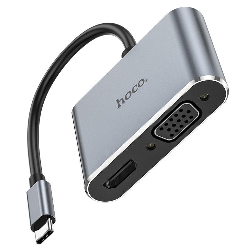Адаптер Hoco HB30 Type-C в HDTV+VGA+USB3.0+PD 100W - фото 3 - id-p202718828