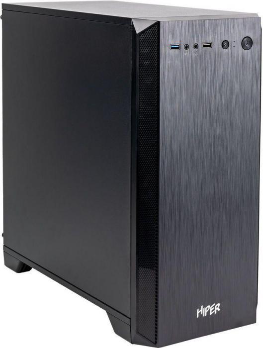 Корпус mATX HIPER H606, Midi-Tower, без БП, черный