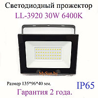 Светодиодный прожектор LL-3920 30w IP65 6400K