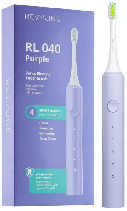 Электрическая зубная щетка REVYLINE RL 040 насадки для щётки: 1шт, цвет:фиолетовый [6512] - фото 8 - id-p202260815