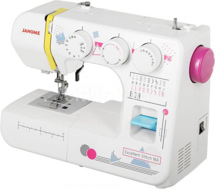 Швейная машина Janome Excellent Stitch 18A белый