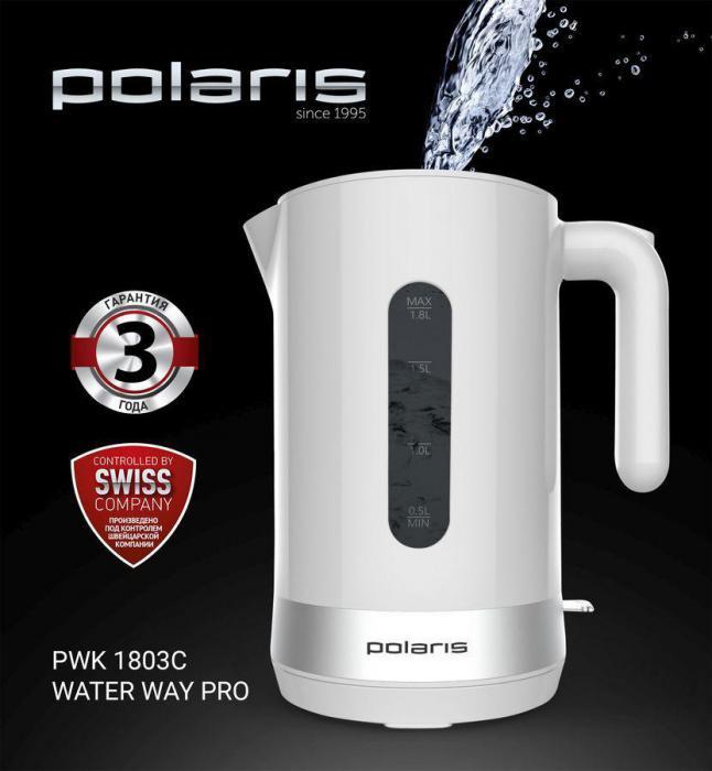 Чайник электрический POLARIS PWK 1803C, 2200Вт, белый - фото 4 - id-p202591784