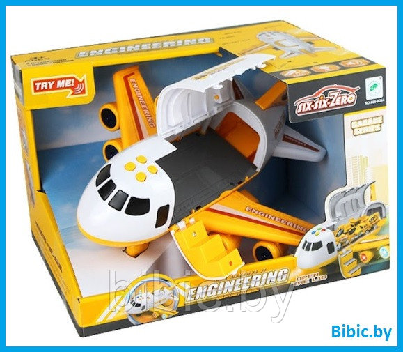 Детский инерционный самолет со светом и звуком, игрушка для мальчиков, свет, звук, игрушечный самолетик - фото 1 - id-p202724512