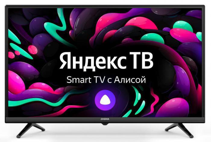 32" Телевизор Digma DM-LED32SBB35, FULL HD, черный, СМАРТ ТВ, YaOS - фото 1 - id-p202060945