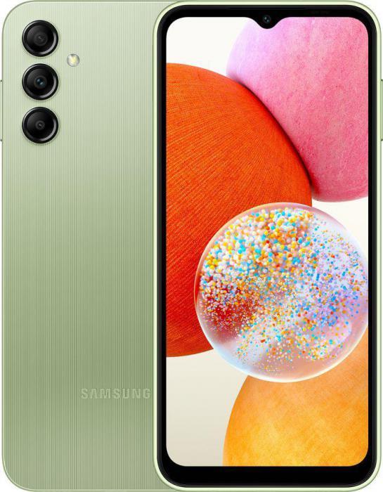 Смартфон Samsung Galaxy A14 4/64Gb, SM-A145, светло-зеленый - фото 1 - id-p202220602