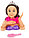 Детский игровой набор стилист B369-96 для девочек, манекен для причесок, расческа, шпильки, фото 3