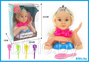 Детский игровой набор стилист B369-97 для девочек, манекен для причесок, расческа, шпильки