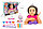 Детский игровой набор стилист B369-101 для девочек, манекен для причесок, пудреница, пряди, резинки, заколки, фото 2