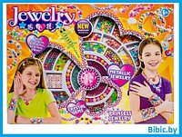 Детский игровой набор для девочек юная красавица 8806-2, создание ожерелий, браслетов, фенечек, украшений