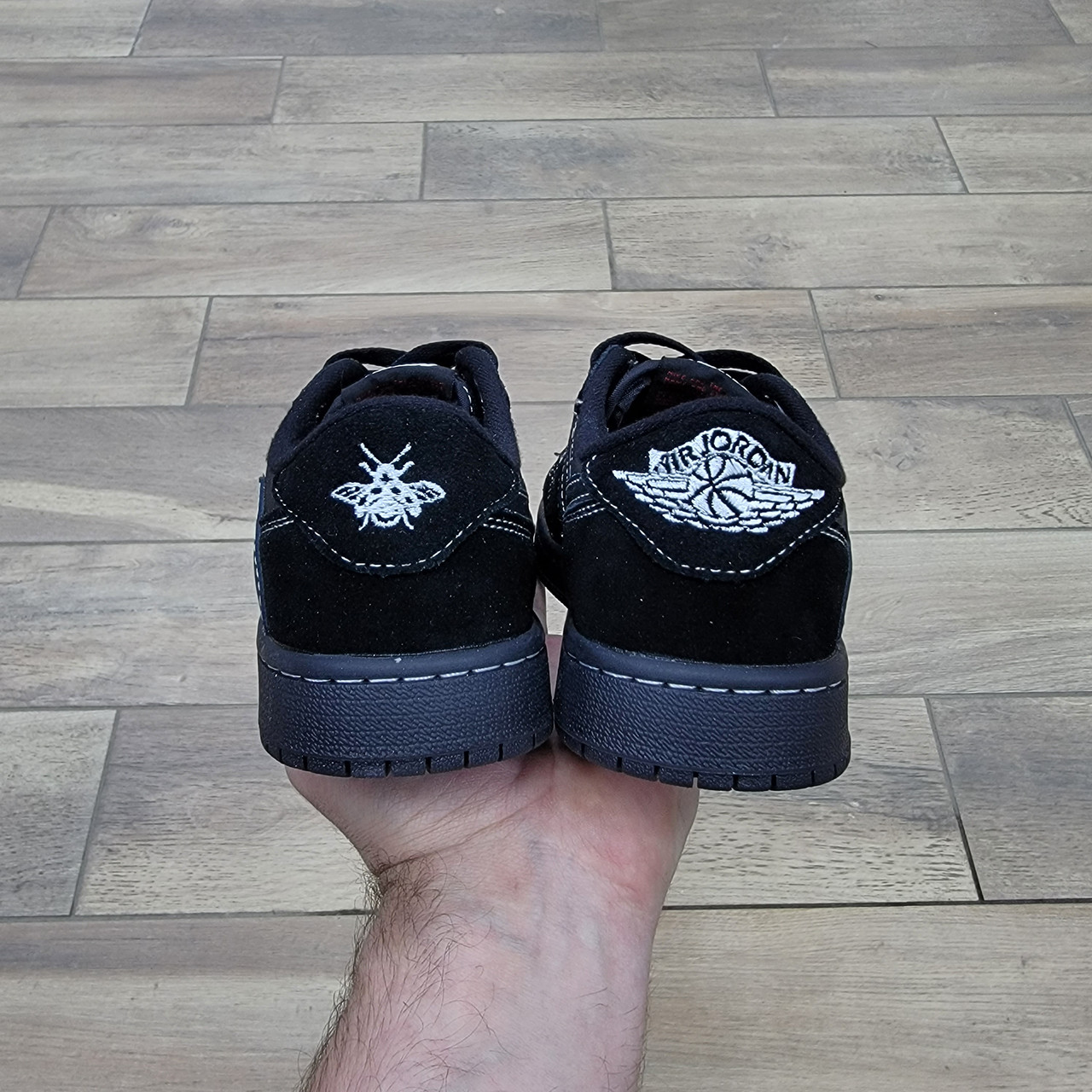 Кроссовки Air Jordan 1 Retro Low OG SP "Travis Scott Black Phantom" - фото 4 - id-p197352710