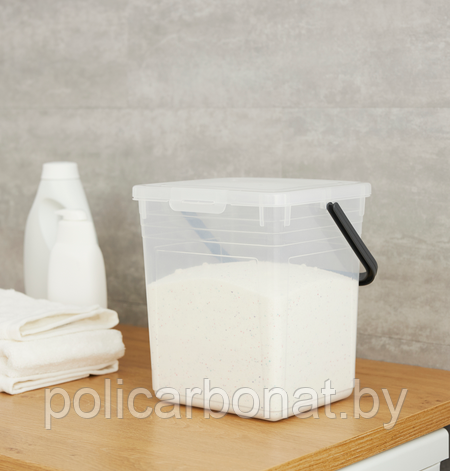 Контейнер для порошка Detergent Basic 5 kg, 7 л, проз/зеленый - фото 1 - id-p201983480