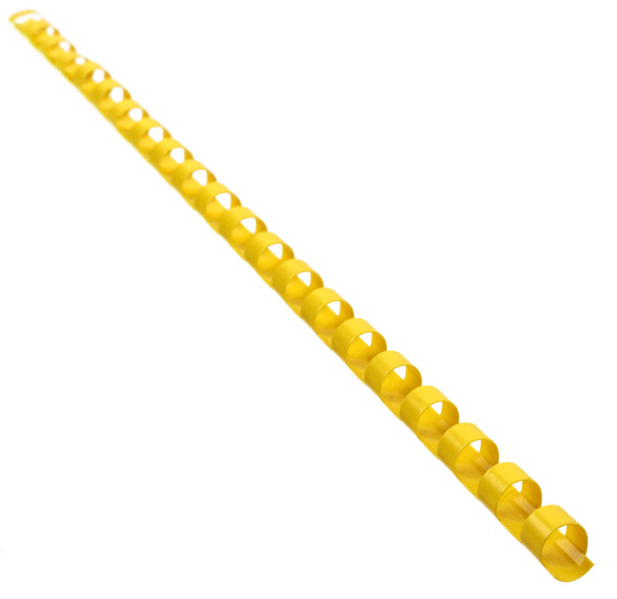 Пружина пластиковая StarBind 8 мм, желтая - фото 1 - id-p202728134
