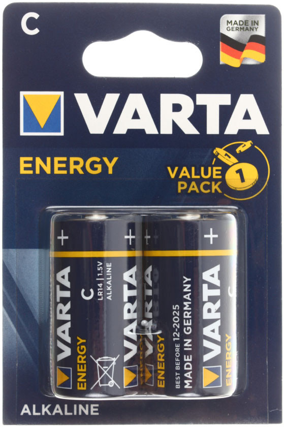 Батарейка щелочная Varta High Energy Alkaline С, 1.5V, LR14 - фото 1 - id-p202728872