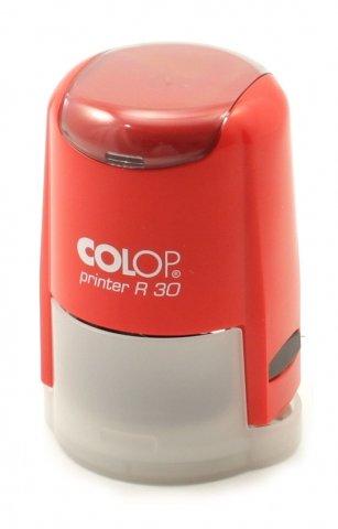 Автоматическая оснастка Colop R30 в боксе для клише печати &#248;30 мм, корпус красный - фото 2 - id-p202728873