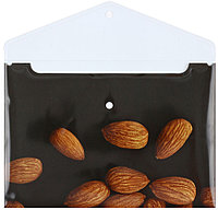 Папка-конверт пластиковая на кнопке Optima толщина пластика 0,18 мм, Fruit №1. Almond