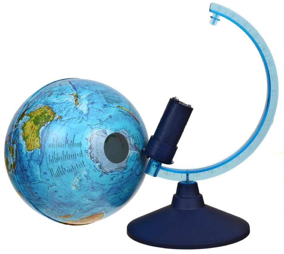 Глобус физико-политический с подсветкой от батареек Globen диаметр 210 мм, 1:60 млн - фото 2 - id-p202729782