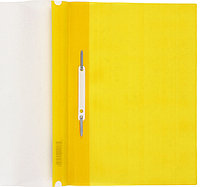 Папка-скоросшиватель пластиковая А4 OfficeSpace толщина пластика 0,12 мм, желтая