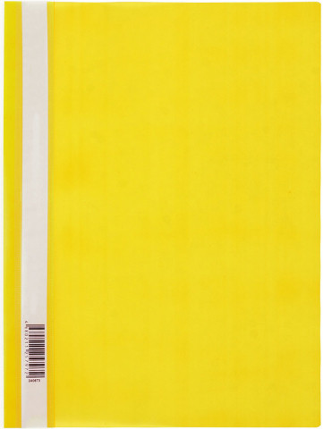 Папка-скоросшиватель пластиковая А4 OfficeSpace толщина пластика 0,12 мм, желтая - фото 2 - id-p202729784