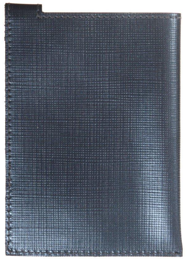 Футляр для паспорта «Кинг» 6053 100*140 мм, рифленый, синий металлик - фото 2 - id-p202728948