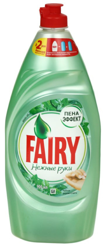 Средство для мытья посуды Fairy 900 мл, «Чайное дерево и мята» - фото 1 - id-p202728975