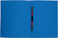 Папка-скоросшиватель пластиковая с пружиной OfficeSpace толщина пластика 0,5 мм, синяя