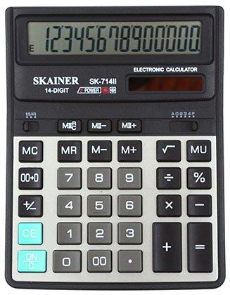 Калькулятор 14-разрядный Skainer SK-714II серый - фото 2 - id-p202728985