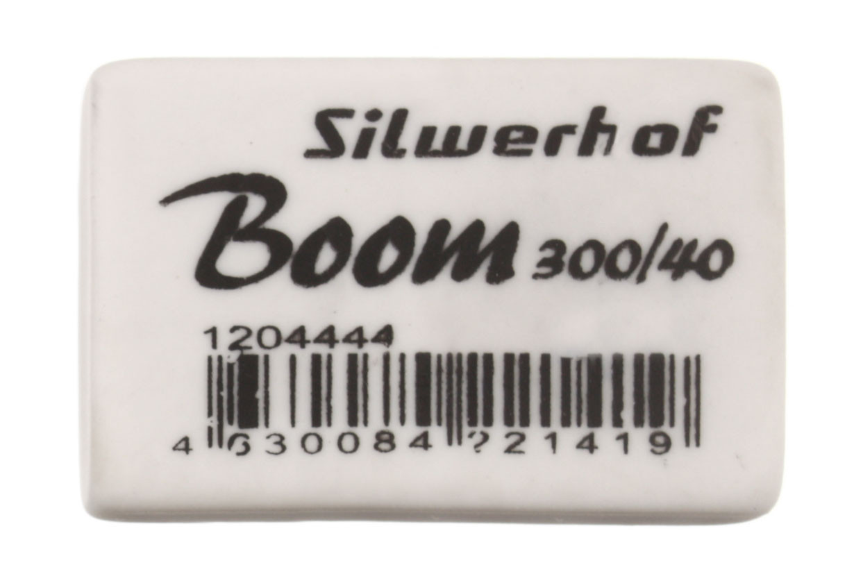 Ластик Silwerhof Boom 35,5*23*8 мм, белый - фото 2 - id-p202730767