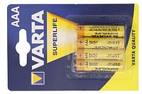 Батарейка солевая Varta Superlife ААА, R03P, 1.5V