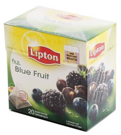 Чай Lipton ароматизированный пакетированный 36 г, 20 пирамидок, Blue Fruit, черный чай - фото 3 - id-p202728286