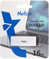 Флеш-накопитель Netac U185 (2.0) 16 Gb, корпус белый