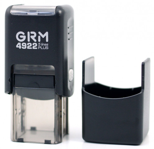 Автоматическая оснастка GRM Plus в боксе, для штампов для клише штампа 20*20 мм, марка 4922, черная - фото 1 - id-p202730813