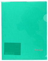 Папка-уголок пластиковая Berlingo А5 толщина пластика 0,18 мм, прозрачная зеленая